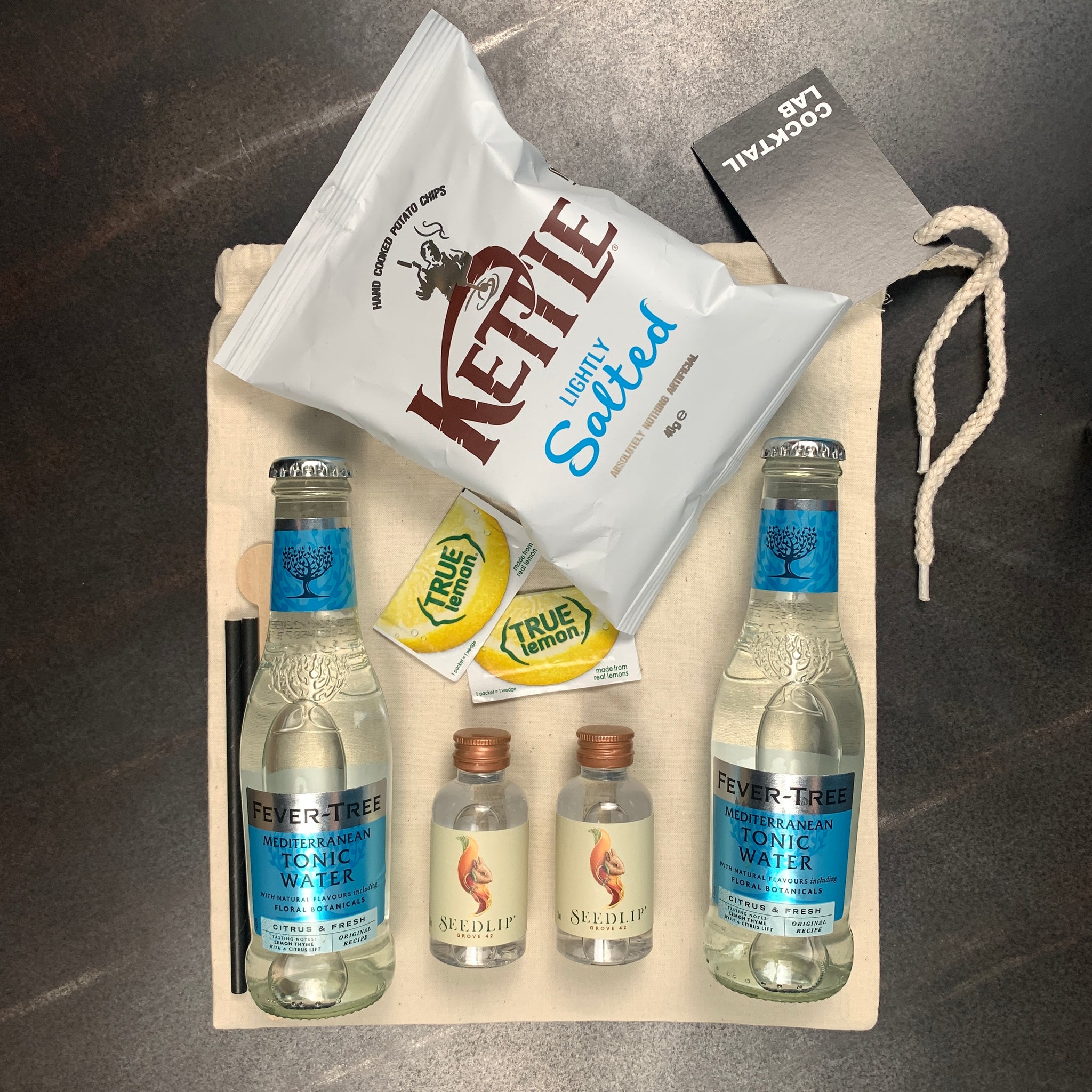 Our New Product launch - Zero G&T Mocktail Kit & Crisps Gift Bag
