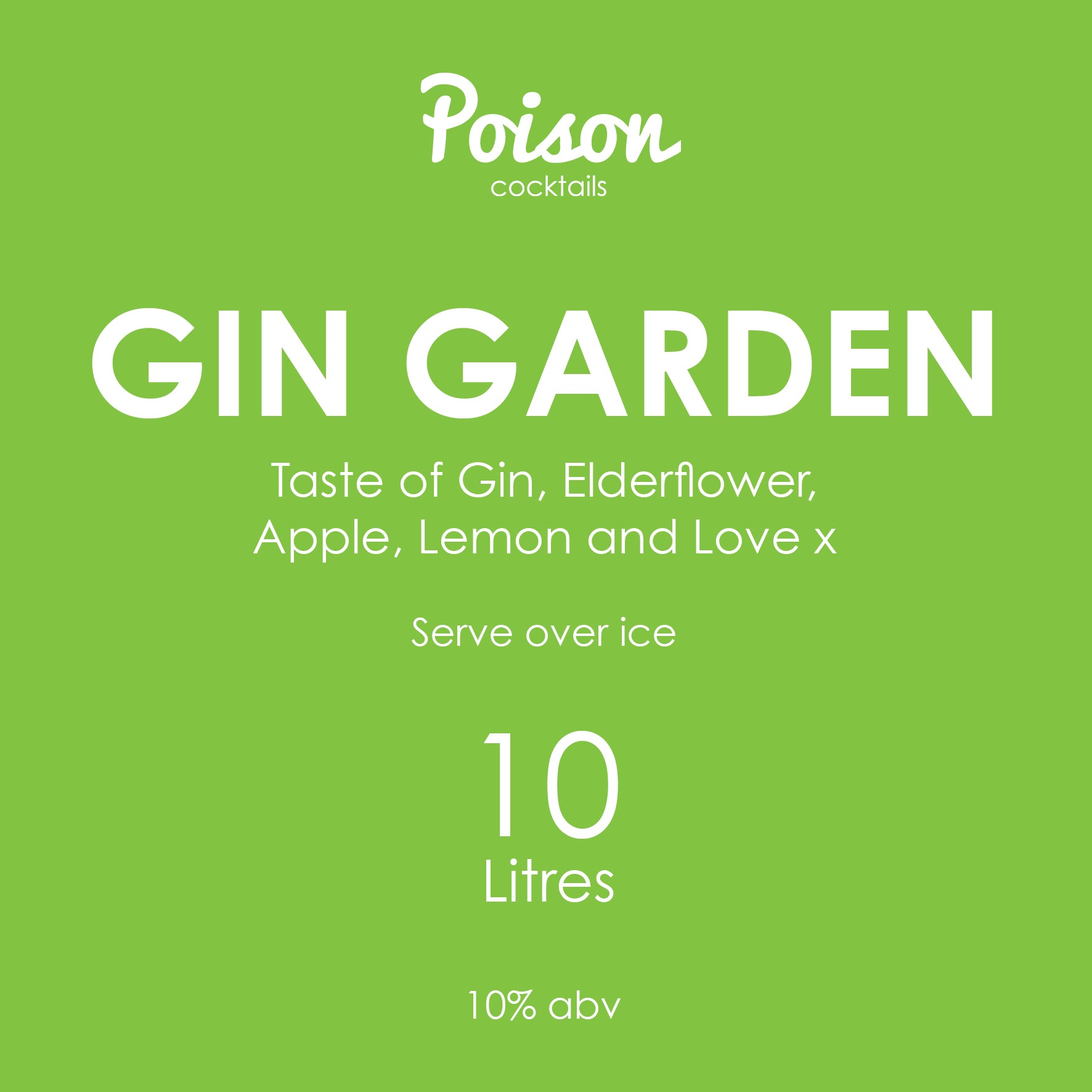 Gin Garden Ten Litre Cocktail Box