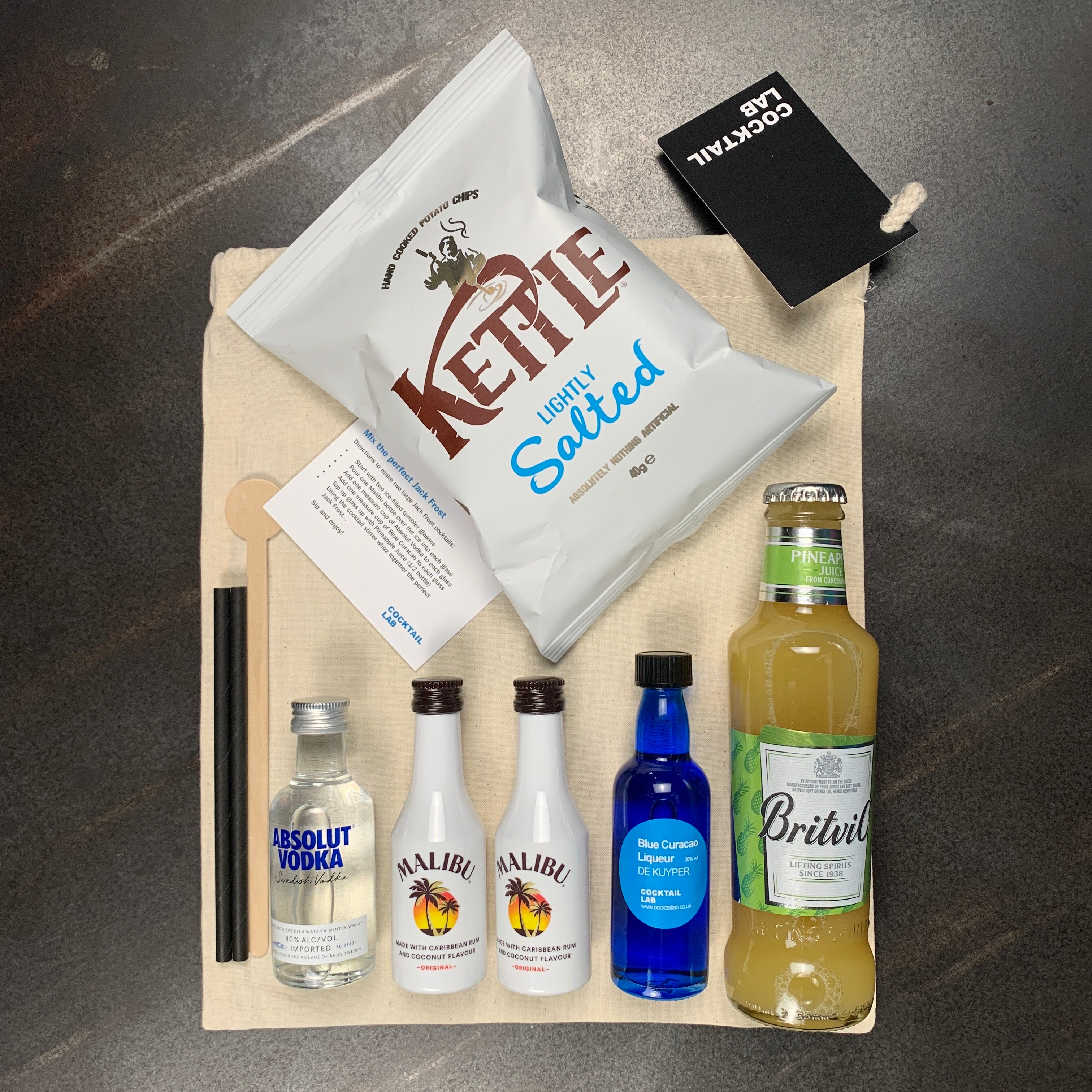Jack Frost Cocktail Kit Contents